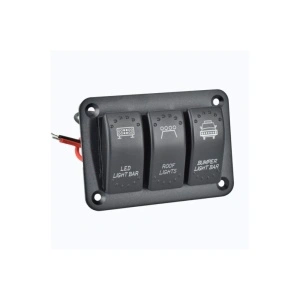 Panou 3 intrerupatoare 12v-24v