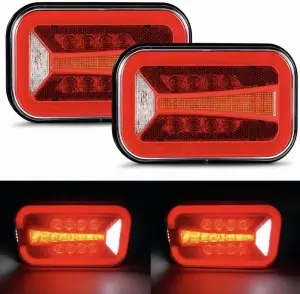 Set 2 Lampi stop LED pentru remorca/autoutilitara/utilaj 12-24V