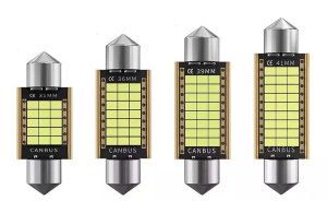 Set 2 leduri 41mm canbus 24 smd alb 6000k PREMIUM