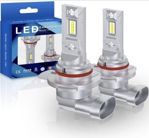 Set 2 leduri HB3 (9005) fara ventilator 12v , alb 6000k, + LEDURI POZITIE SAU NUMAR GRATIS