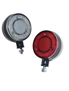 Set 2 x lampi cu led pentru oglinda, ALB/ROSU, 12-24V