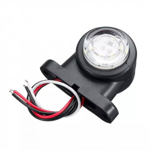 Lampa de gabarit 12 smd rosu cu alb 12v-24v, premium, 5+1 GRATIS