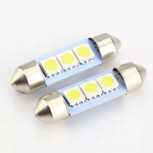 Leduri 39mm 3 smd alb 12v set