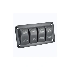 Panou comanda, comutator 4 butoane 12v-24v