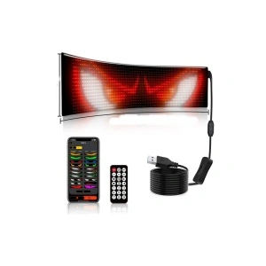 Panou flexibil MATRIX programabil,display RGB ,control aplicatie CU USB, 60cm X 12 cm