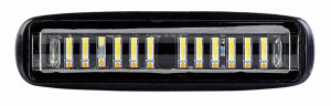 Proiector LED 24W 30° 12-24V lumina alba + portocalie si functie stroboscopica