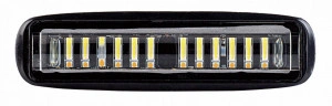 Proiector LED 24W 30° 12-24V lumina alba + portocalie si functie stroboscopica