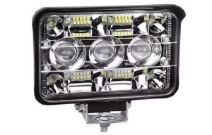 Proiector led cu 3 lupe, 2 faze 156w ,12v-24v, lumina alba 6000k