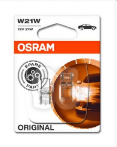 Set 2 becuri 12V T20 W21W original OSRAM