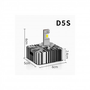 Set 2 Becuri LED D5S, CANBUS, 6500k, 1:1 cu originalul, plug and play, + LEDURI POZITIE SAU NUMAR GRATIS