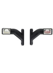 Set 2 lampi led pentru gabarit 12v-24v brat 14cm , 3 fete luminoase