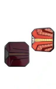 Set 2 Lampi stop LED patrate 12-24V