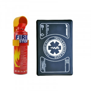 Set trusa medicala + stingator 1 kg VALABILE 5 ANI