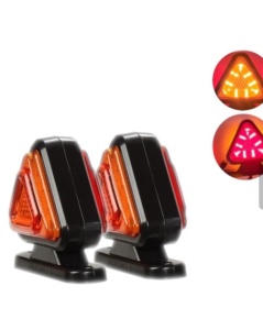 Lampa de gabarit cu LED rosu /galben , 12-24V, 5+1 GRATIS