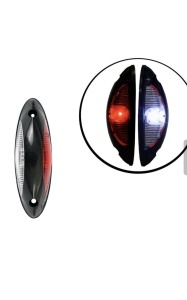 Lampa led de colt pentru autobuz/autocar 12v-24v alb+rosu