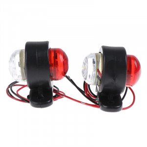 lampa LED pentru gabarit lumina alba+ rosu 12v-24v, 5+1 GRATIS