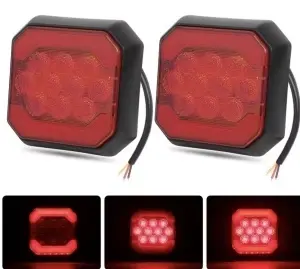 Set 2 Lampi stop LED patrate 12-24V