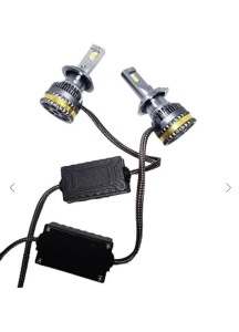 Set 2 leduri H7 super-canbus, 100w, 15.000lm , alb 6000k, + LEDURI POZITIE SAU NUMAR GRATIS