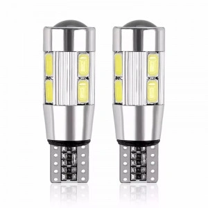 set 2 Leduri T10 w5w lupa, canbus 12v non polar 6000k