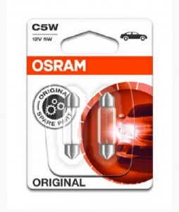 Set becuri 12V C5W original OSRAM-35mm