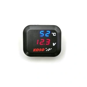 Termometru 4 in1 + mufa bord incarcator USB 3A + voltmetru 12V