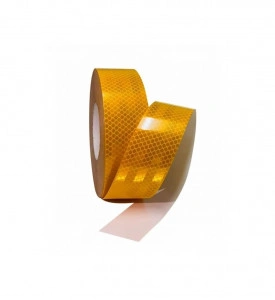 banda reflectorizanta galbena rola 10 cm x 25m