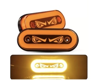 Lampa de gabarit “No Fear”cu contur neon, Lumină galbena 12-24v