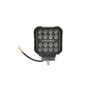 Proiector patrat LED cu DRL 9-80V, 68W, alb-galben, carcasa aluminiu IP67