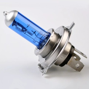 set 2 Becuri halogen H4,+130%, super white 12v, 100w