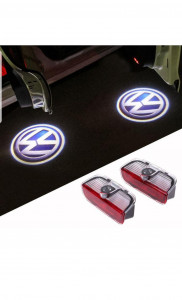 set 2 lampi holograma pentru usa vw
