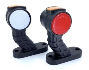 Set 2 lampi neon pentru gabarit 12v-24v brat 13 cm , 3 fete luminoase