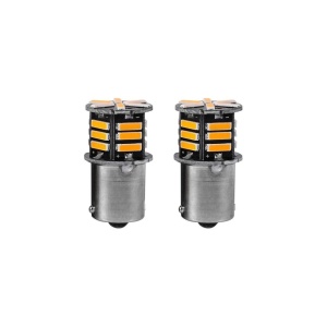 Set 2 leduri semnalizare py21w, bay15s, 12v lumina portocalie