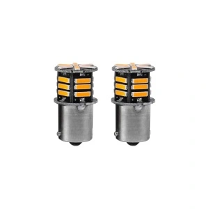 Set 2 leduri semnalizare py21w, bay15s, 12v lumina portocalie