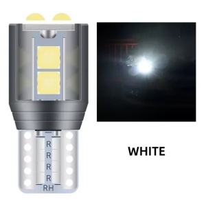 set 2 leduri t10 w5w, canbus ,alb 6000k, 12v