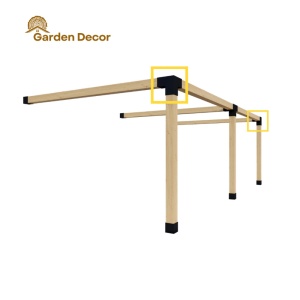 Set coltar trei segmente, 120x120 mm - 4 buc - Img 4