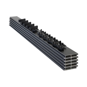 Set jaluzele de gradina BLITO ANTRACIT 2m din aluminiu - Img 3