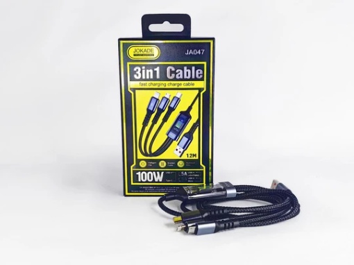 Cablu TIP-C, Lighting,MicroUSB, JA047, JOKADE