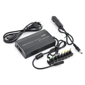 Incarcator Alimentator Universal Laptop Auto, 8 conectori inclusi, 100W