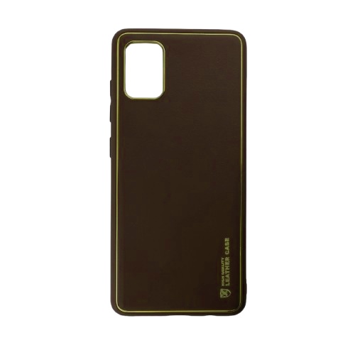 Husa Samsung A51, Luxury Leather, Maro