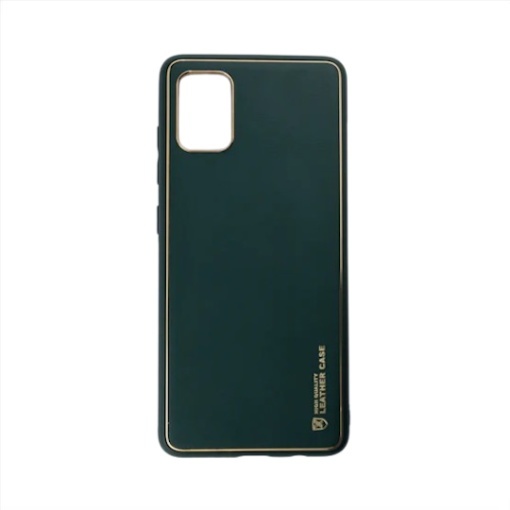 Husa Samsung A51, Luxury Leather, Verde Inchis