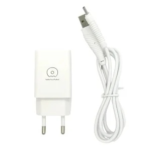Incarcator Retea WUW T18 + Cablu Micro-USB, 5V, 1M, Alb