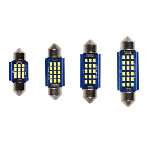 Bec Auto cu Led pentru Plafoniere, Portbagaj, Lampa Numar, 12V, Canbus, 36MM-2016-15SMD HB