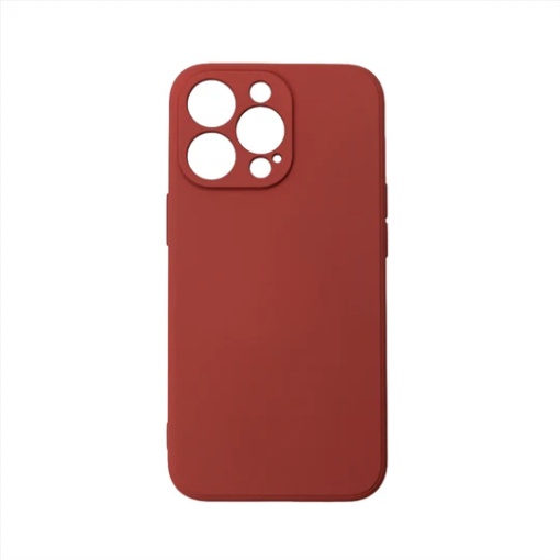 Husa iPhone 14 Pro Max, Silicon Soft, Grena