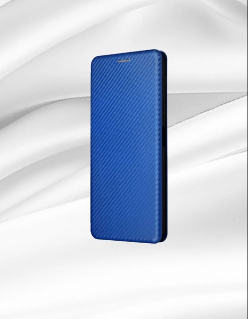 Husa Carte iPhone 14 Pro Max, Carbon, Albastru