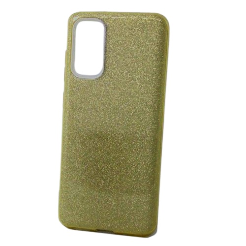 Husa Samsung A51, Silicon cu Sclipici, Auriu