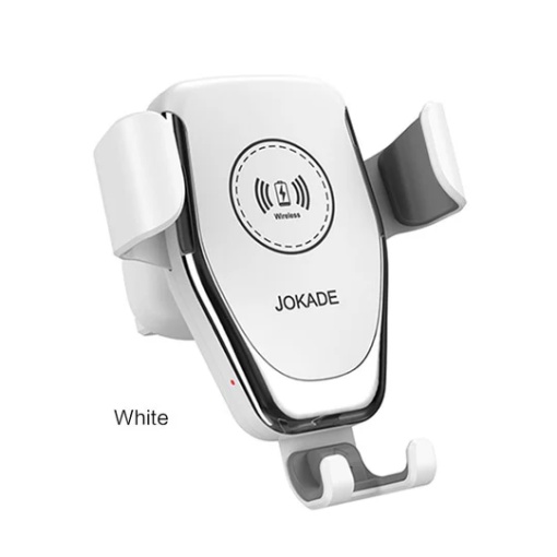 Suport Auto cu Incarcare Wireless, JOKADE, JH008, Montaj Ventilatie, 15W, Alb