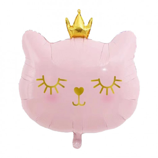 Balon din folie, Pisicuta, 56x49 cm, Roz