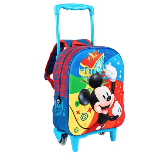 Ghiozdan troller Disney Mickey Mouse, 3D, 3-8 ani