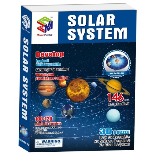 Puzzle 3D, Sistemul Solar, 146 piese