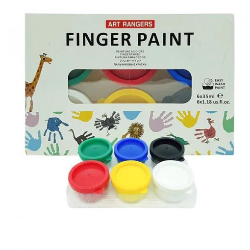 Set tempera pictura cu degetele, 6x35ml, Finger art